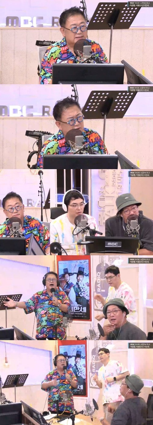 사진=왼쪽부터 이용식, 박영진, 박준형/MBC 표준FM ‘박준형 박영진의 두시만세’ 캡처