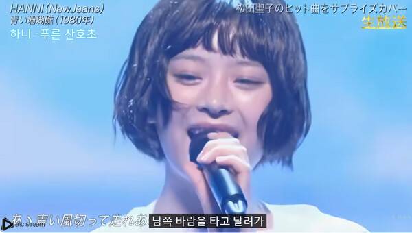 사진=뉴진스 하니 일본 방송 출연 영상 캡처