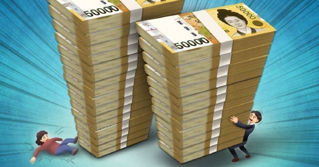 빚 부담 이미지.ⓒ연합뉴스