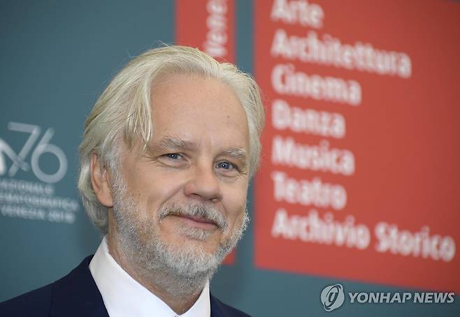 2019년 베네치아국제영화제 참석한 배우 겸 감독 팀 로빈스 [EPA 연합뉴스 자료사진. 재판매 및 DB 금지]