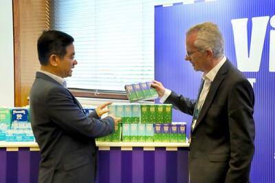 Vinamilk's Green Farm products were well-received at the conference (PRNewsfoto/Vinamilk)