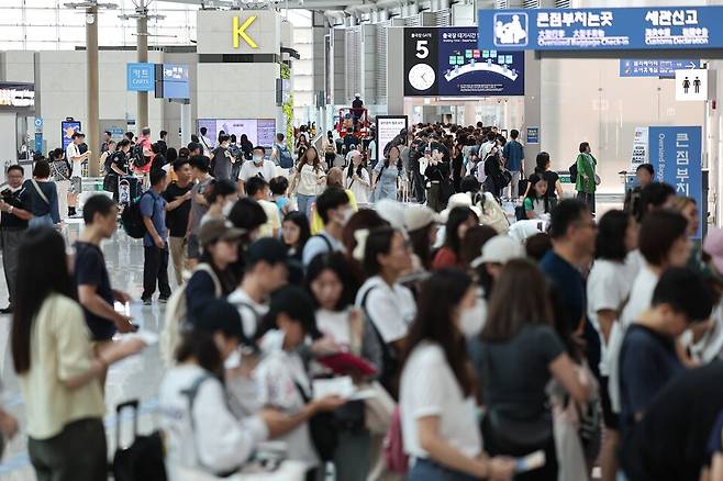 인천공항 출국장 ⓒ연합뉴스