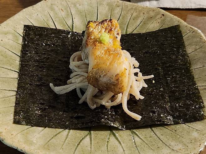 서울 마포구 소바쥬의 장어소바.