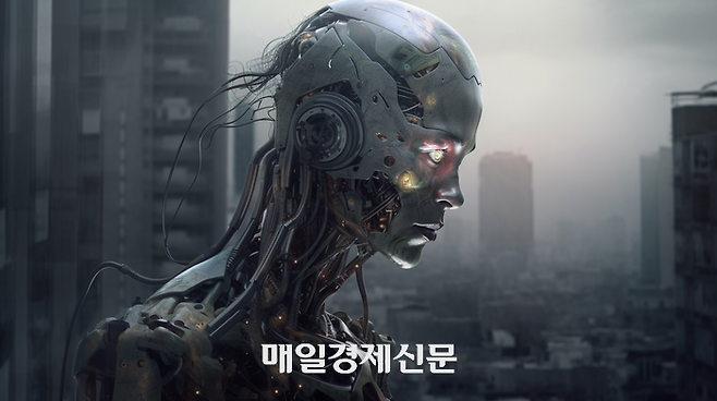 AI로봇의 위험을 상징하는 이미지