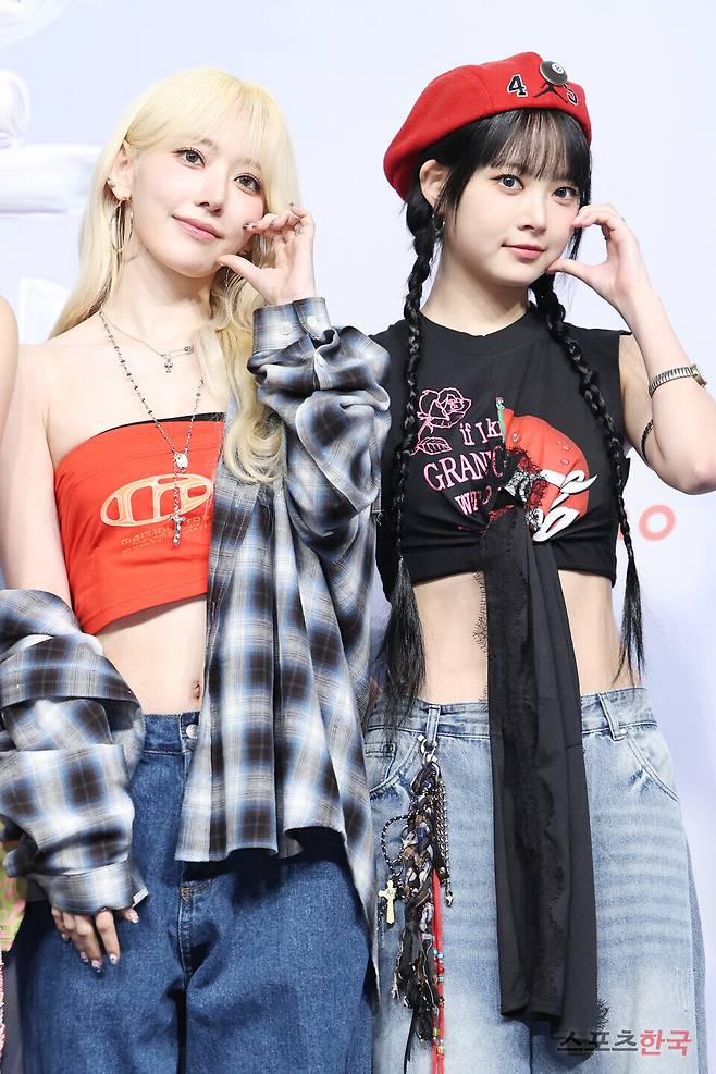 '2024 SBS 가요대전 Summer' 블루카펫 행사에 참석한 그룹 르세라핌(LE SSERAFIM) ⓒ이혜영 기자 lhy@hankooki.com