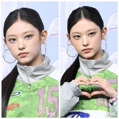 해린이 블루카펫을 밝게 물들였다. 사진=천정환 기자