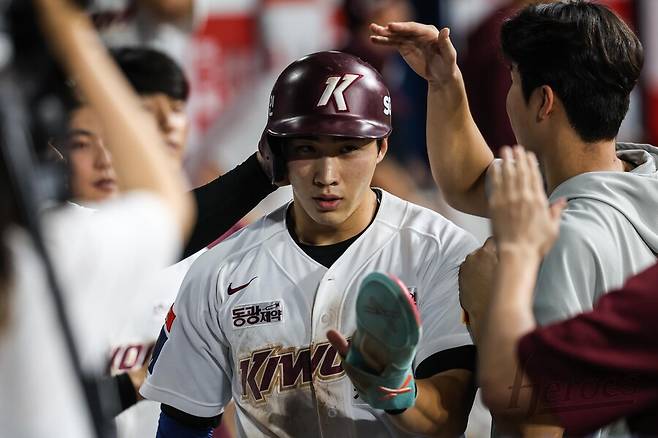 ▲ 이주형의 올해 성적은 지난해보다 다소 떨어졌지만, 모든 것을 떠나 풀타임 첫 해의 24세 외야수라고 생각하면 결코 나쁜 성적이 아니다. ⓒ키움 히어로즈