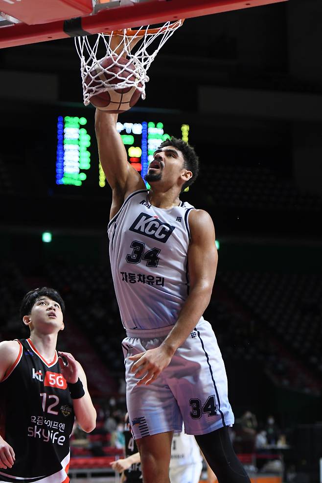 2020~2021시즌 당시 타일러 데이비스. 사진제공=KBL