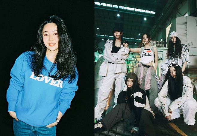 민희진(왼쪽)과 뉴진스