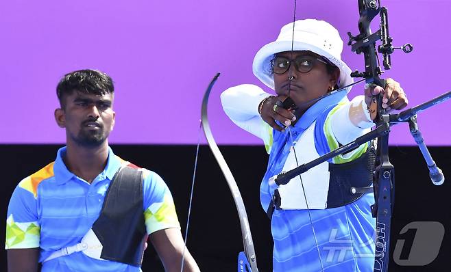 인도 양궁 국가 대표팀. ⓒ 로이터=뉴스1 ⓒ News1