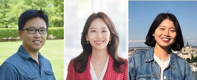 챗GPT로 개인 맞춤형 동화책 생성 시스템을 개발한 연구진. 왼쪽부터 황인석 포스텍 교수(교신저자), 임동선 이화여대 교수(공동저자), 통합과정 이정은 씨(논문 제1저자).