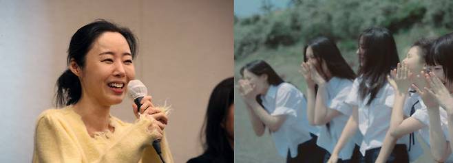 (왼쪽부터)민희진 대표, 뉴진스 ‘버블 검’ 뮤직비디오. (사진=어도어)