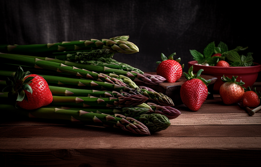 아스파라거스는 면역증진에 도움을 준다|출처: 미드저니
