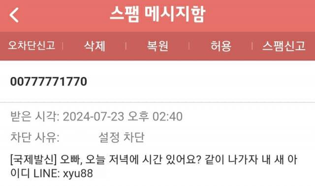 삼성전자가 올 하반기부터 '갤럭시' 스마트폰에 스팸 문자 필터링 서비스를 도입한다. 사진은 불법 스팸 문자 예시. (사진=장유미 기자)