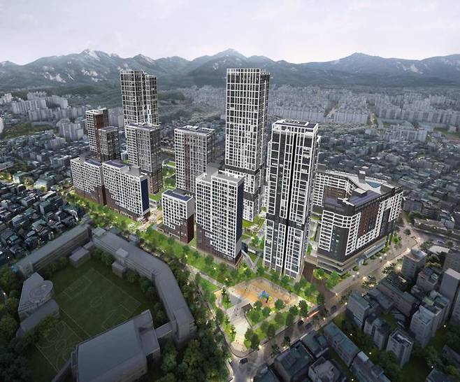 쌍문역 서측 도심 공공주택 복합지구 조감도[사진=서울시 제공]