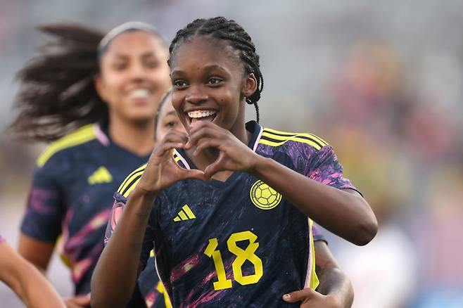 콜롬비아 여자축구 린다 카이세도. 게티이미지코리아