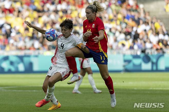 [낭트=AP/뉴시스] 여자 축구 스페인 대표팀의 알렉시아 푸테야스. 2024.07.25.