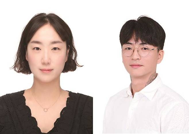 2025 우진청년미술상에 선정된 김누리(왼쪽), 박경덕 작가 *재판매 및 DB 금지