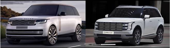 현대차 '팰리세이드 풀체인지' 예상도 (출처 : 뉴욕맘모스)