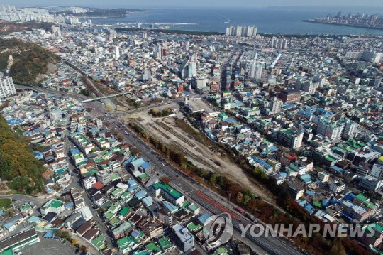 경북 포항시 옛 포항역 일대. 연합뉴스