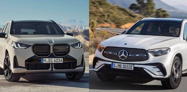 사진 : BMW X3, 메르세데스-벤츠 GLC