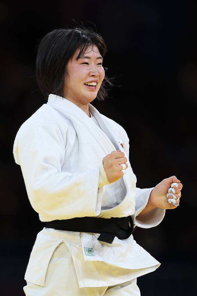 ▲ 유도 여자 57kg급에 출전한 허미미가 29일(현지시간) 프랑스 파리 아레나 샹드마르스에서 열린 2024 파리 올림픽에서 은메달을 획득했다. ⓒ연합뉴스