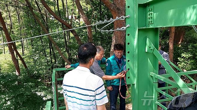 하강레포츠시설 안전점검.(전남도 제공) 2024.7.31/뉴스1