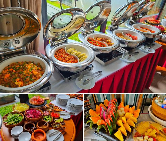 객실에서 조식 뷔페를 즐길 수 있다  / 사진=김혜성 여행+ 기자