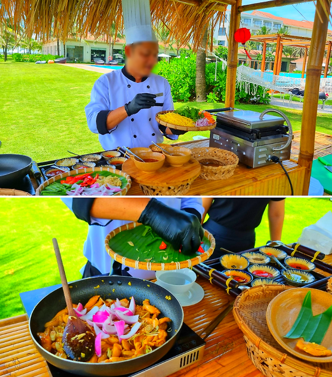 요리 수업 신청 시 리조트 요리사와 함께 현지 음식을 만들 수 있다 / 사진=김혜성 여행+ 기자