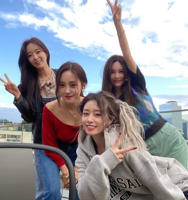 사진=티아라 은정, 효민, 지연, 큐리/지연 소셜미디어 캡처