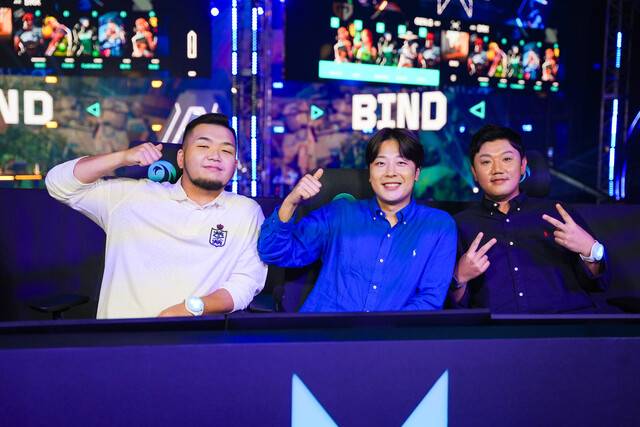 VCT 퍼시픽 해설진. 라이엇 게임즈 제공