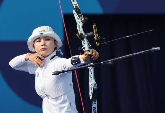 파리올림픽 개인전 4위에 오른 전훈영. 연합뉴스