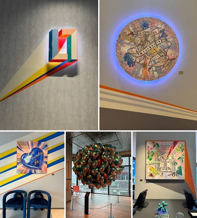 호텔 공간 곳곳을 채우고 있는 예술작품 / 사진=홍지연 여행+ 기자