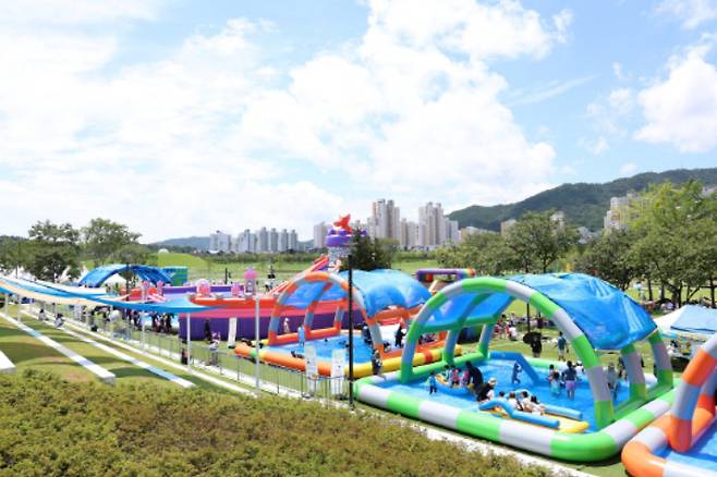 순천시가 운영하는 '오천 워터아일랜드'. 순천시 제공