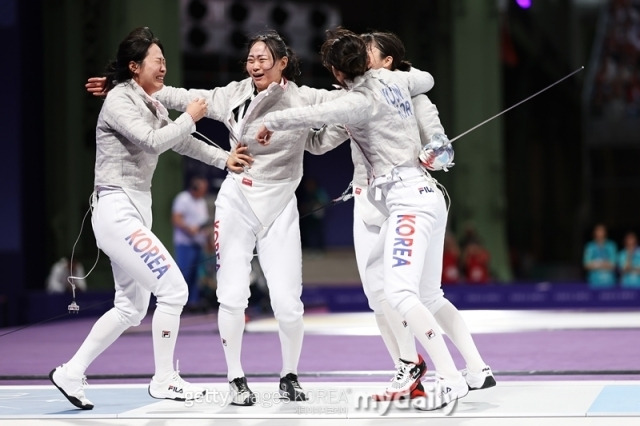 한국 여자 사브르 대표팀./게티이미지코리아