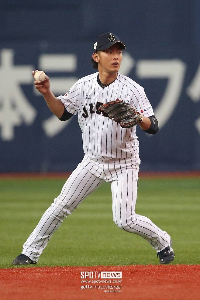 ▲ 소프트뱅크 호크스 유격수 이마미야 겐타.