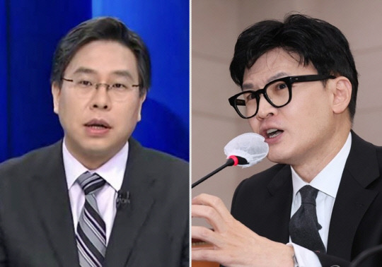 국민의힘 '한동훈 비대위 1호 영입인재'이자 제22대 총선 인천 서구갑에 출마했던 박상수(왼쪽) 전 대한변호사협회 부회장, 윤석열 정부 초대 법무부 장관을 지낼 당시 '검수원복 시행령 유지' 입장을 국회에서 밝히고 있는 한동훈(오른쪽) 현 국민의힘 대표.<박상수 변호사 페이스북·연합뉴스 사진 갈무리>