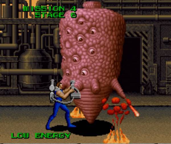 에일리언 스톰의 여러 눈을 가진 기괴한 보스