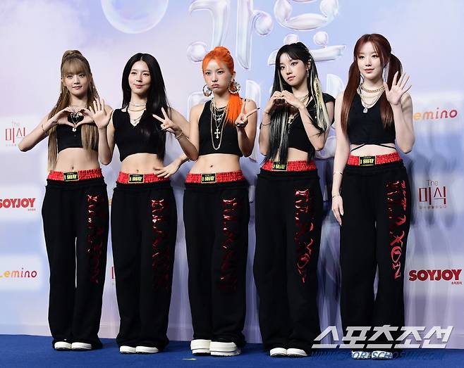 21일 인천 영종도 인스파이어 아레나에서 열린 '2024 SBS 가요대전 Summer' 블루카펫. 포즈를 취하고 있는 (여자)아이들 멤버들. 인천=송정헌 기자songs@sportschosun.com