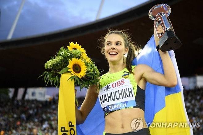 올림픽 금) 우크라이나 여자 높이뛰기 선수