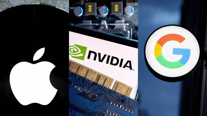 ▲ 애플, 엔비디아, 구글 로고 [연합뉴스]