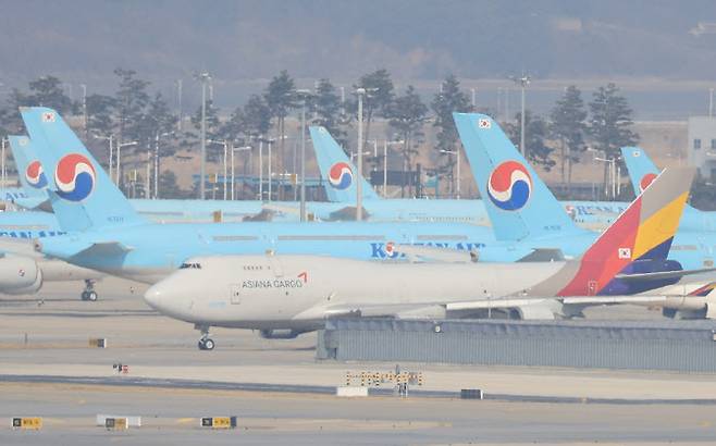 인천국제공항 전망대에서 바라본 공항 계류장.(사진=연합뉴스)