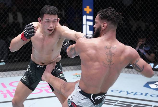 UFC 라이트헤비급 파이터 정다운. 사진=UFC