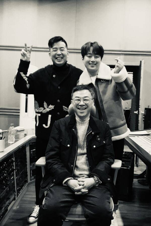 이찬원 정규앨범 'ONE'을 작업할 때 [사진제공=고성진]