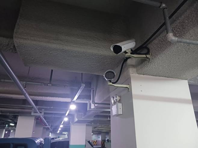 서울 금천구의 한 공영 주차장에 설치된 열화상 카메라 / 사진=서울 금천구청 제공