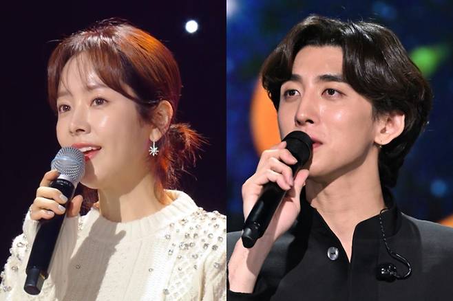 열애를 인정한 배우 한지민(왼쪽)과 밴드 잔나비 보컬 최정훈. KBS