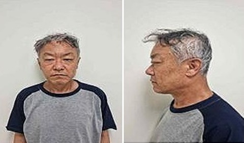 서울 강남의 한 오피스텔에서 모녀를 흉기로 찔러 살해한 박학선(65)의 머그샷. 서울 수서경찰서는 지난 6월 4일 서울경찰청 신상정보공개심의위원회를 열고 박학선의 머그샷과 이름 및 나이를 공개했다. 서울경찰청 제공