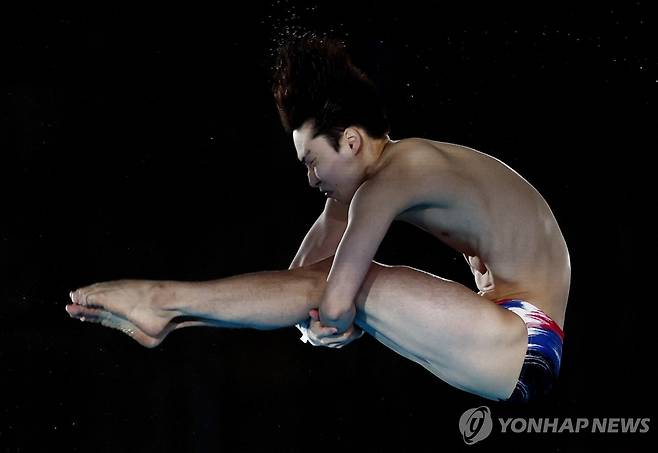 극적으로 올림픽에 출전해 준결승에 진출한 다이빙 신정휘  [로이터=연합뉴스]