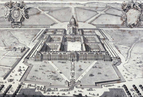 루이14세 당시 만들어진 앵발리드 조감도