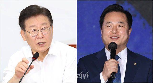 이재명 더불어민주당 당대표 후보(왼쪽) 김두관 당대표 후보 ⓒ데일리안 DB